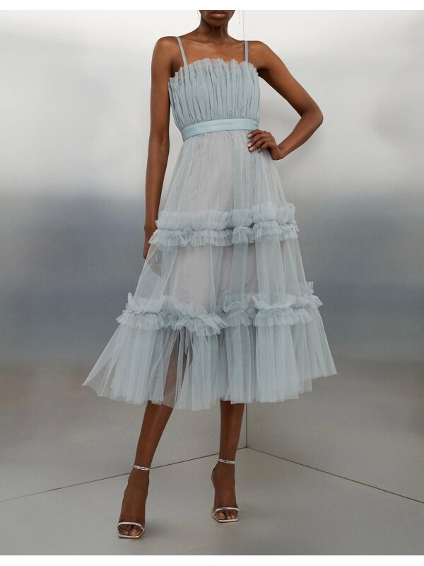 ROCHIE MIDI CU BANDĂ DIN TUL-XL