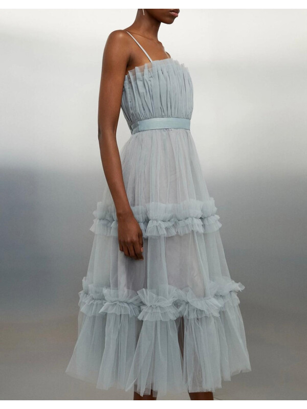 ROCHIE MIDI CU BANDĂ DIN TUL-XL