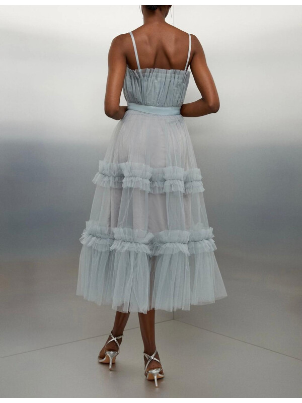 ROCHIE MIDI CU BANDĂ DIN TUL-XL