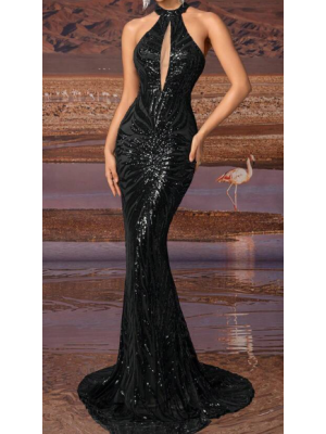 Rochia formală lungă mulată