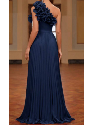  Rochie de seară feminină cu flori 3D făcută manual