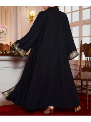 Set 2 Piese Plus Size Pelerina Stil Arabian Abaya & Rochie, 