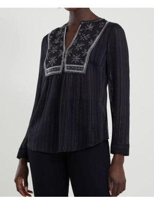 Bluză cu bretele brodate Haley