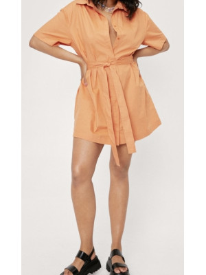Cămașă plus orange Nasty Gal 