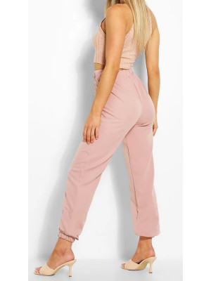 Pantaloni sport roz Boohoo