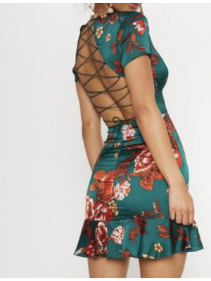 ROCHIE VERDE CU ȘNUR IN SPATE