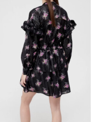 ROCHIE VICTORIANA CU FLORI MOV 