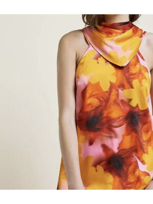 ROCHIE CU EȘARFA LA GÂT