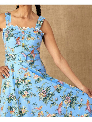 Rochie Pushka cu curea din popelin din bumbac