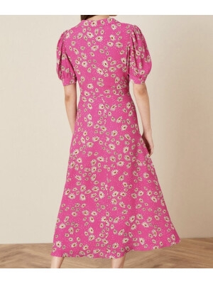 Rochie cămașă florală Sonya roz