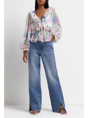 BLUZĂ CU IMPRIMEU FLORI