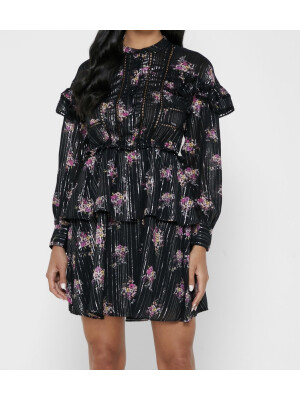 ROCHIE VICTORIANA CU FLORI MOV 