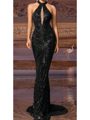 Rochia formală lungă mulată