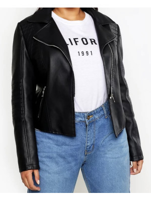 Geaca imitației de piele Boohoo