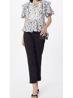 TRICOU CU IMPRIMEU ALB&NEGRU