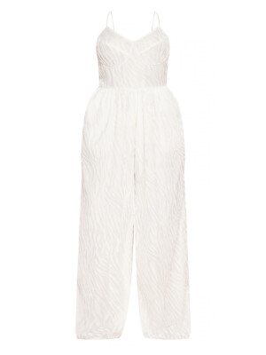 SALOPETA ALBA CU INSERTI DE CATIFEA 