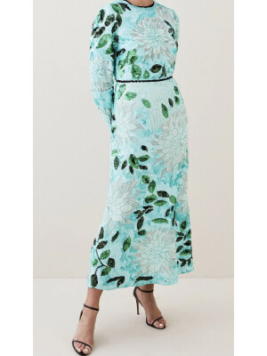 ROCHIE CU PAIETE VERDE