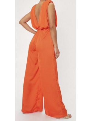 Salopeta satin orange Nasty Gal