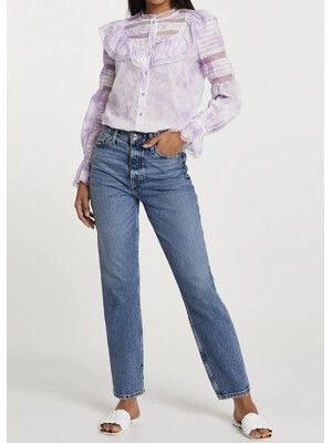 BLUZA CU PLASA MOV 