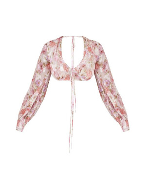 TOP CU MOTIVE FLORALE