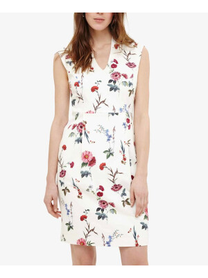 ROCHIE ALBĂ CU FLORI 