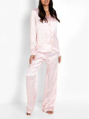 SET PIJAMA CU ASPECT SATINAT