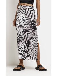 FUSTA MIDI CU IMPRIMEU ZEBRA