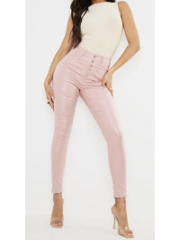 Pantaloni SKINNY CU 5 BUZUARE, DETALII ROZ