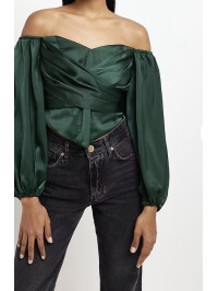 CORSET DIN SATIN VERDE