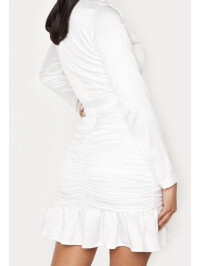 ROCHIE BODYCON ALB DE SATIN