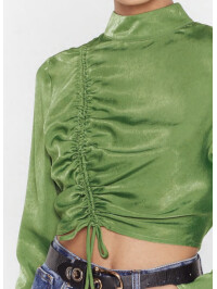 BLUZA SATIN VERDE FISTIC 