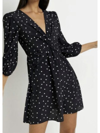 ROCHIE MINI CU BULINE MICI ALBE 