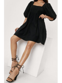 Rochie mini cu mâneci bufante, Nasty Gal