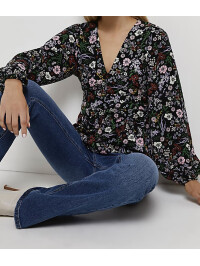 BLUZA CU IMPRIMEU FLORAL