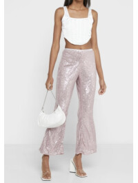 PANTALONI CU PAIETE ROZ 