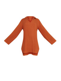 ROCHIE CAMASĂ OVERSIZE CU GULER ÎN ASPECT DE IN 