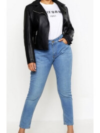 Geaca imitației de piele Boohoo