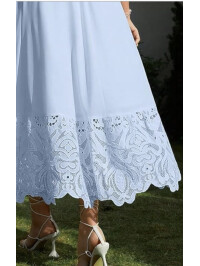 ROCHIE CU DANTELA BLUE