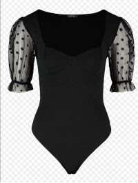 Body Dobby cu mâneca scurta 