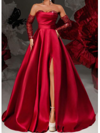 Rochia eleganta de lux din satin 