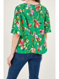 Top Lilou Tea din viscoză sustenabilă-Verde-XL