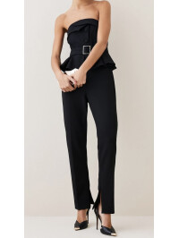 SALOPETA CU NASTURI NEGRI ȘI UMERI GOI