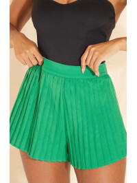 PANTALONI SCURTI PLISATI 