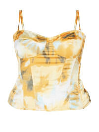 TOP CORSET STRUCTURAT ORANGE