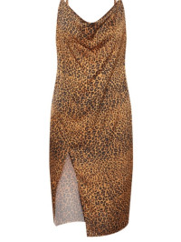 PLUS ROCHIE MIDI CU IMPRIMEU LEOPARD 