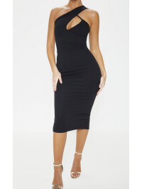 ROCHIE MIDI NEGRA CU UN UMAR 