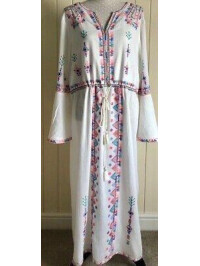 Tunica Boho Monsoon brodata,din bumbac-Monsoon-Alb-S