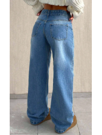 Blugi, talie joasa, largi