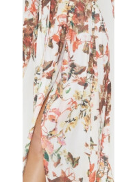 Rochie lunga cu imprimeuri florale PLT 