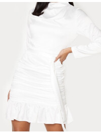 ROCHIE BODYCON ALB DE SATIN